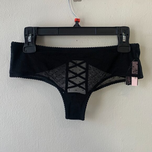 Victoria's Secret Dream Angels Cap Sleeve Velvet Corset & Sheer Panty - Picture 6 of 9